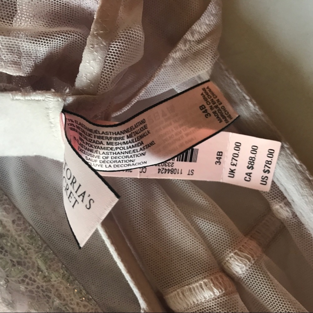 SOLD OUT VS  pink & metallic silver lingerie - Picture 8 of 8